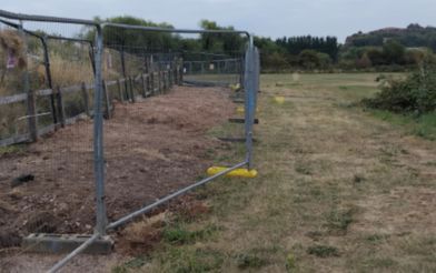 Fencing Around BMX Track At Huncote