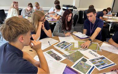 Students During Work Experience Tourism Project
