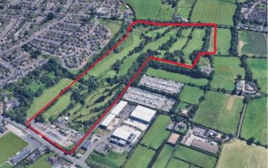 Aerial View Of Blaby Golf Centre Housing Application